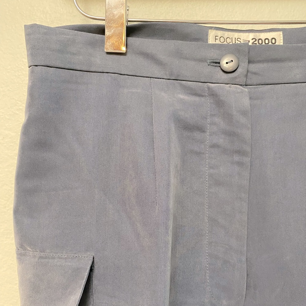 VINTAGE Focus 2000 by Charles Glueck Silk like trousers, Sz 6 - Picture 3 of 4